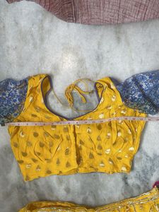 Elegant Yellow Lehenga Choli Set