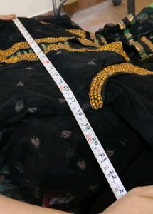 Elegant Black frock chudidar