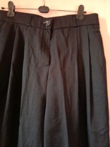 Black Wide Leg  baggy Trousers