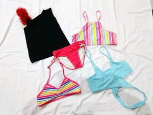 🇳🇿💫🎀Girls 5-Piece Swimwear Combo