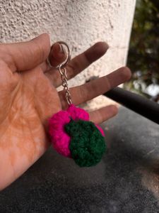 Handmade Crochet Sunflower Keychain 🌻🎀