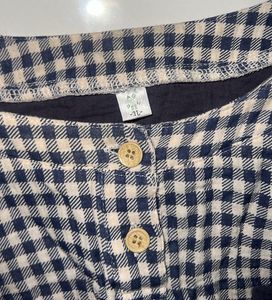 Gingham Checkered Cropped Top