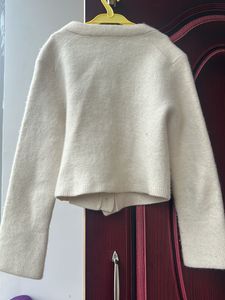 Elegant Beige rabit wool short coat