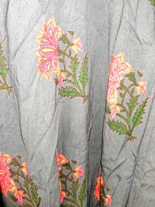 Elegant Floral Print Kurta