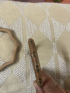 Vintage Wooden &amp; Woven Bracelets Set