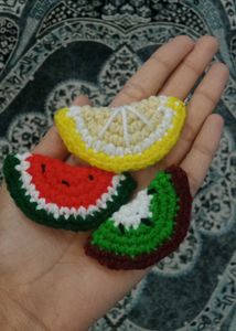 Crochet Fruit Slices