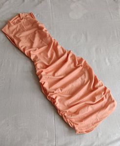 Womens Bodycon Ruched Dress-XS