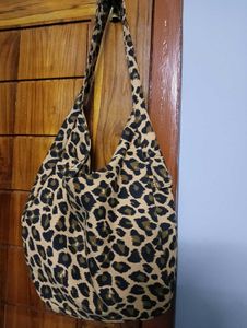 Leopard Print Hobo Bag