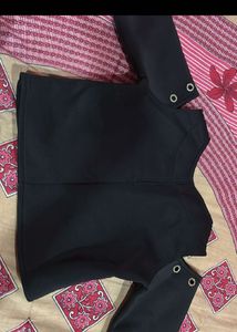 Chic Black Cold Shoulder Top