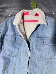 Women's Denim Sherpa Lined Jacket
