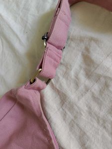 Pink canvas Shoulder Bag