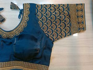 Blue &amp; Gold Heavy Work Blouse