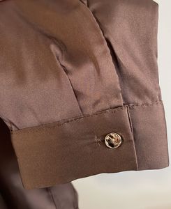 Brown Satin Shirt
