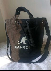 kangol bucket drawstring sling bag