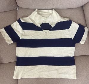 Striped Rugby Style T-Shirt