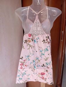 Pink Floral Mini Dress