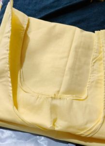 YELLOW CHIKANKARI KURTI SET💛