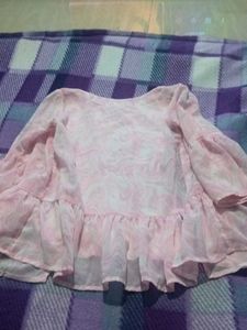 Pink Sequined Heart Kurta Set