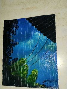 Rainy Day Landscape Painting
