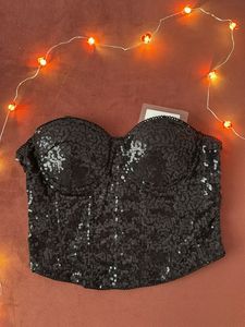 Sparkling Sequin Corset Top