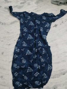 Stylish Blue Printed Kurta