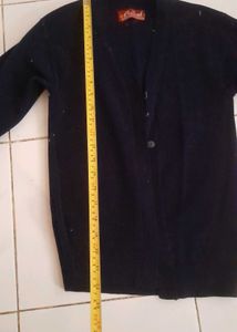 Classic Blue Cardigan with FLAWS