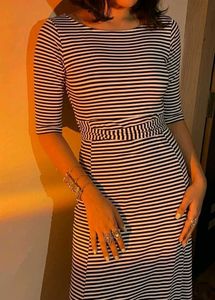 Striped Midi Dress