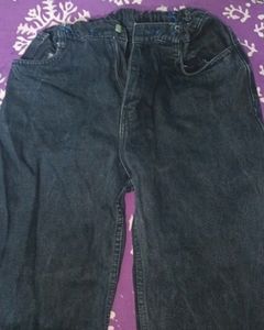 Denim Black Jeans For Active Wear