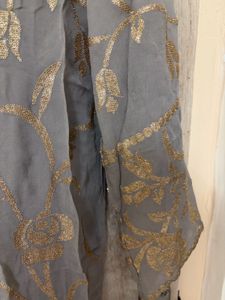 Elegant Grey Embroidered Kurta