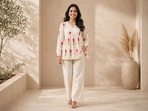 Trending Tulip Print Alia cut short kurti