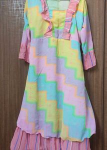 Beautiful Rainbow Kurti 🌈