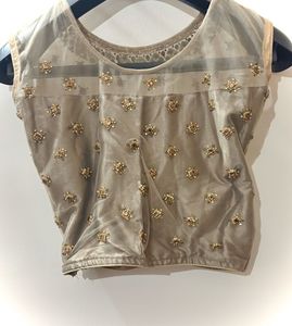 Elegant Pearl Embellished Skirt and blouse lehenga