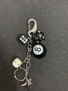 Dice and 8 Ball Keychain