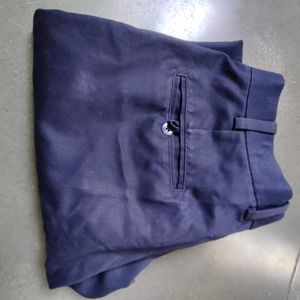 Navy Blue Casual Trousers