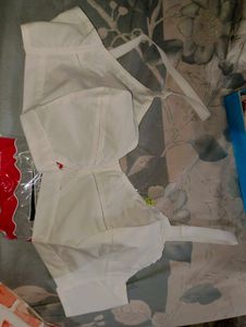 White Cotton Bra and shirt combo