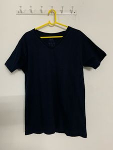 Imported Unisex Classic Black V-Neck T-Shirt