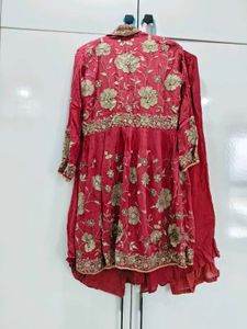 handwork heavy palazzo suit