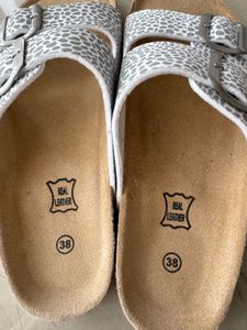 Stylish Leopard Print Slippers, EU38, UK5, new