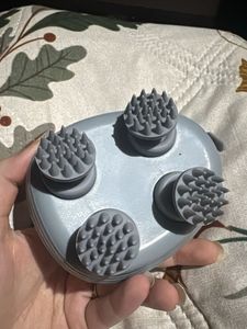 White scalp massager