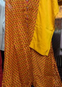 Paper Silk Asymetrical Kurta Set