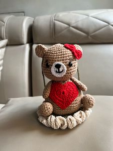 Crocheted Teddy Bear Decor