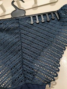 Navy Blue Lace Briefs - Unused