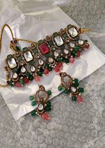 Stunningpolki Kundan Choker Necklace Set