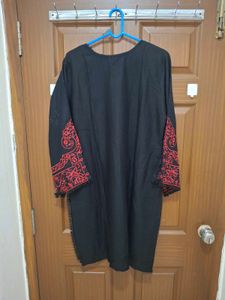 Black Embroidered Kurta Set