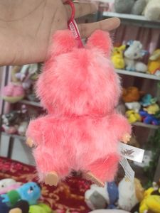 Pink Fluffy Monster Labubu Plushie