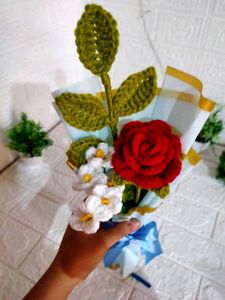 Crochet Rose🌹🌹 Flower Bouquet💐💐