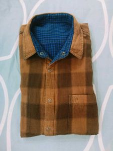 Men's Brown double sided shirt