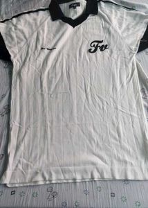 White Striped Polo Shirt