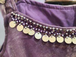 Lavender Assymetrical Sharara Set