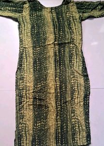 combo Green and white Printed Kurta